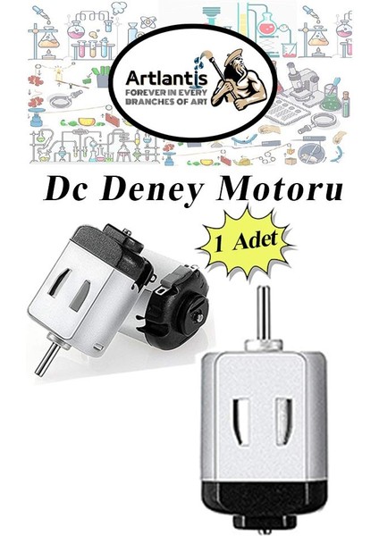 Motor Deney Seti 1 Paket Pervane Dc Motor Anahtar Pil Yatağı Iletken Kablo Pil Okul Sınıf Deney Malzemesi