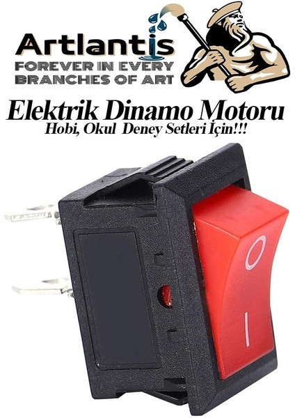 Motor Deney Seti 1 Paket Pervane Dc Motor Anahtar Pil Yatağı Iletken Kablo Pil Okul Sınıf Deney Malzemesi