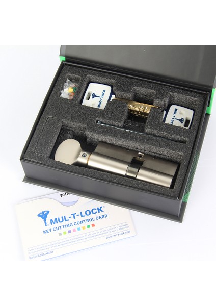 Multlock MTL800 Çelik Takviyeli Barel 69 mm Hırsıza Karşı Birinci Sınıf Koruma (Birbirini Açar 2 Li Set)