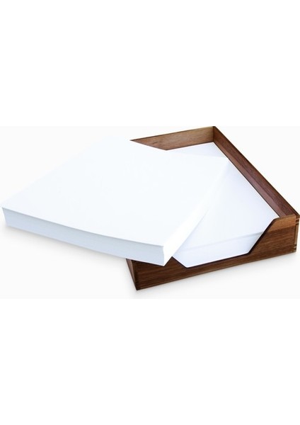 Reka A3 Kağıt Tepsisi & Evrak Kutusu - 500 Adet Kağıt Alır - Ceviz Ağacından fiyatları