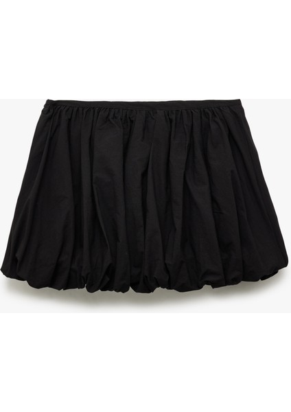 Pamuklu Beli Lastikli Oversize Balon Mini Etek fırsatları