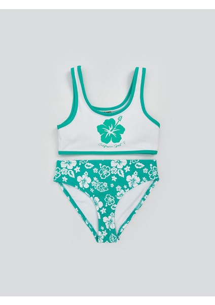 Hızlı Kuruyan Uv Korumalı Kız Çocuk Bikini (S5)