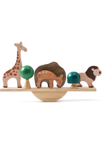 Montessori Duyusal Oyuncaklar Bebek Orman Evleri Için Oyuncaklar Yok Evler Çoğaltma Ahşap Orman Blokları Erken Çocukluk Eğitimi Oyunu Hediye Renk: Orman Hayvan (Yurt Dışından)