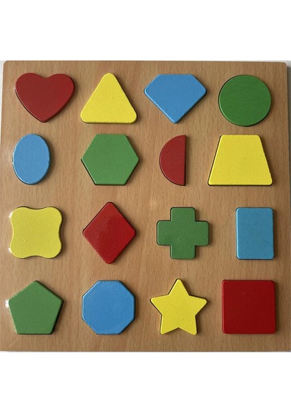 Renkli Alfabe Numarası Ahşap Bulmacalar Çocuklar Için Oyuncak Montessori Erken Eğitim Bebek Oyuncakları Akıllı Eşleştirme Oyunu Çocuk Hediyesi: Şekil (Yurt Dışından)