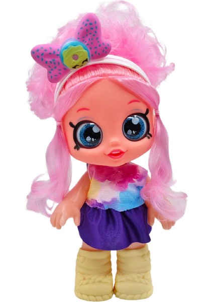 Renkli Şeker Kız Konuşan Roza Bebek (30 Cm)