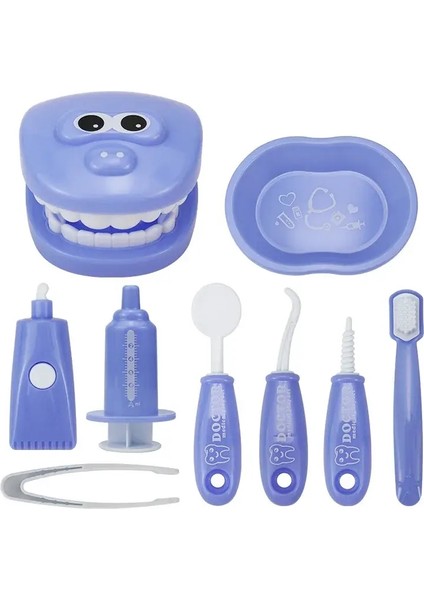 1/9pcs Montessori Çocuklar Için Eğitim Oyuncakları Erken Öğrenme Doktorları Rol Oyun Çocuk Istihat Diş Öğretim Aıds Aıds Aıds: Mavi (Yurt Dışından)