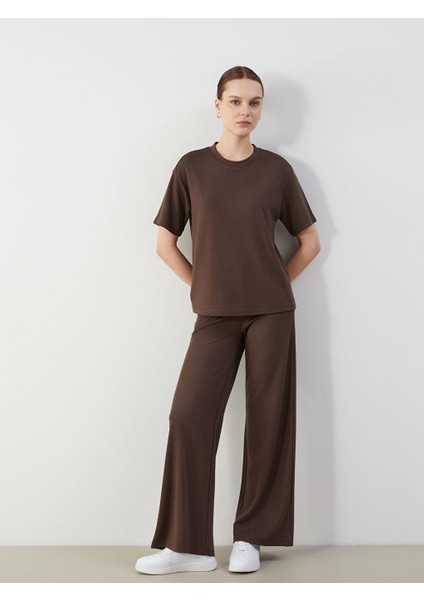 Beli Lastikli Geniş Paça Kadın Eşofman Altı (S5)