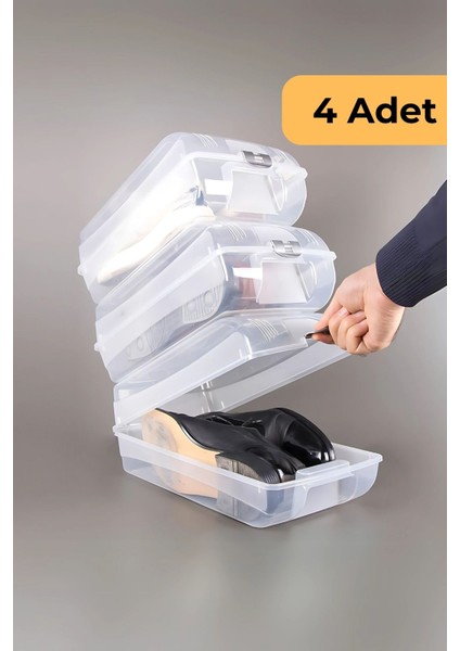 Bay Ayakkabı Koruma Kutusu, 4'lü Set