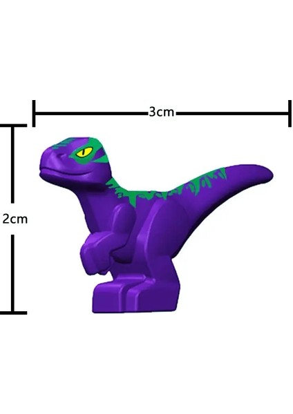 Juric Dinozor Yuvası Bebek Yapı Taşları Oyuncaklar Koleksiyon Hediyelik Eşya Hediyesi Doğum Günü Juric Rex Raptor Renk: Gri (Yurt Dışından)