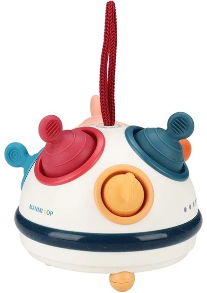 Geliştirme Etkinliği Oyuncak Çıngırak Silikon Çekme Ip Montessori Duyusal Oyuncaklar Bebekler Için Bebek Eğitim Diş Çıkarma Oyuncakları 1 2 Yıl Renk: 500314 (Yurt Dışından)