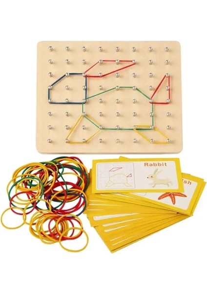 Montessori Bebek Yaratıcı Oyuncak Grafikleri Kartlar ile Kartlar Çocukluk Eğitimi Okul Öncesi Çocuk Juguetes Para Niñoscolor: Ahşap Set (Yurt Dışından)