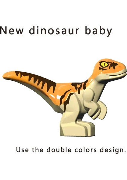 Juric Dinozor Yuvası Bebek Yapı Taşları Oyuncaklar Koleksiyon Hediyelik Eşya Hediye Doğum Günü Juric Rex Raptor Renk: Yeşil (Yurt Dışından)