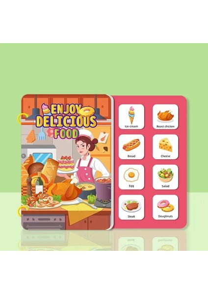 Çocuklar Erken Eğitim Sessiz Bir Kitap Bir Kitap Bebek Diy Bulmacası Etiket Montessori Oyuncak Taşınabilir Eğitim Oyuncak Çıkartma Kitabı Renk: G (Yurt Dışından)