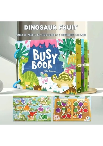 Erken Eğitim Bulma Aydınlanma Meşgul Kitap, Erken Gelişim, Konsantrasyon, El-Göz Koordinasyon Eğitim Oyuncakları Çocuklar Için Renk: Dinozor (Yurt Dışından)