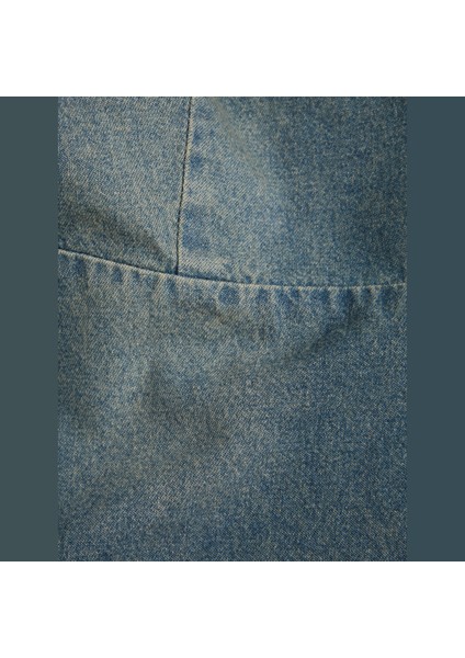 Kadin Baglamali Ip Askili Denim Bluz - Tuva indirimleri