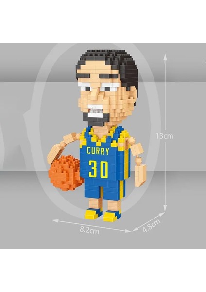 Yeni Basketbol Idol 3D Model Yapı Back Basketbol Oyuncusu Dıy Minyatür Montaj Tuğla Hareketli Bebek Modeli Çocuk Toycolor: Gray (Yurt Dışından)