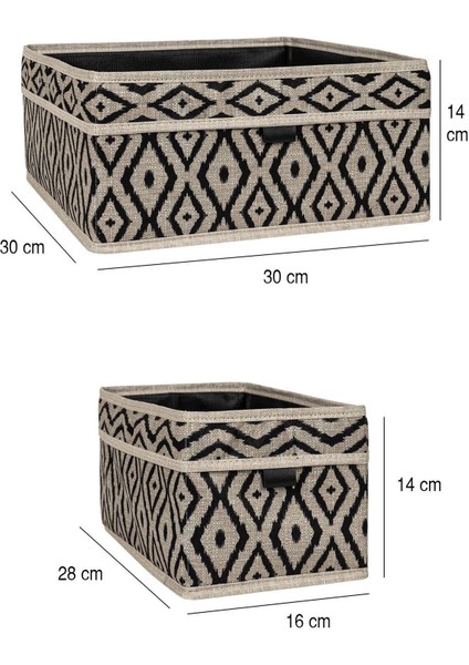 Bohe 2'li Çekmece ve Raf Düzenleyici Sepet Organizer