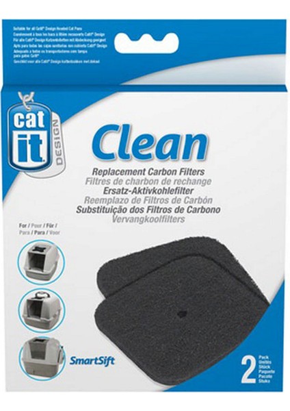 Catit Tuvalet Kabinleri Için Karbon Filtre 2 Li Nrmsa