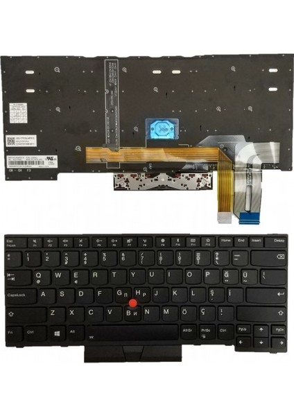 Nion Lenovo 01YP467 01YP387 Uyumlu Notebook Klavye (Siyah Aydınlatmalı Tr)