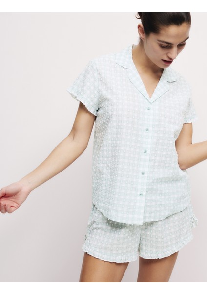 Pamuklu Kısa Pijama Takımı
