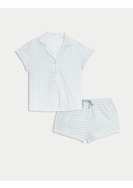 Pamuklu Kısa Pijama Takımı