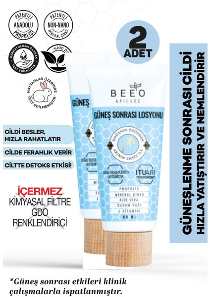 Up Apicare Güneş Sonrası Losyonu 80 ml 2 Adet