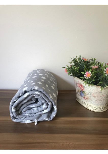 İpli Ayarlanabilir storperli Ütü Masası Kılıfı örtüsü bezi Ahter Gri 55x140 cm