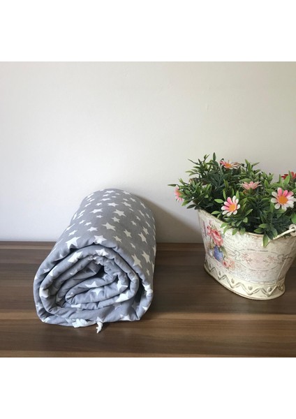 İpli Ayarlanabilir storperli Ütü Masası Kılıfı örtüsü bezi Ahter Gri 55x140 cm