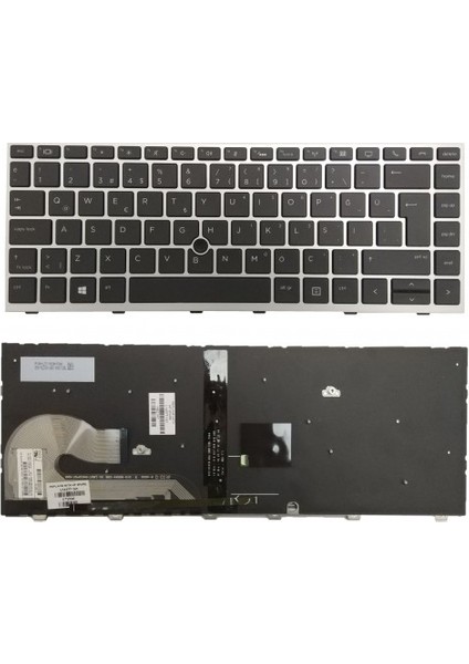 Nion Hp L12377-141 L12377-001 Uyumlu Notebook Klavye (Siyah-Aydınlatmalı Tr)