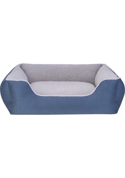Echo Köpek Yatağı Mavi/ gri Peluş L 105 x 80 cm