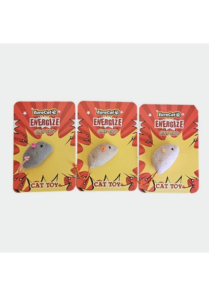 Kedi Oyuncağı Tombik Fare Pastel Renk