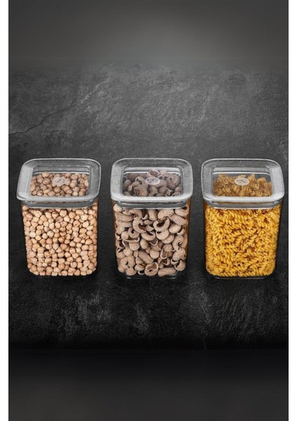 Sude Kare Saklama Kabı 3 x 1000 ml