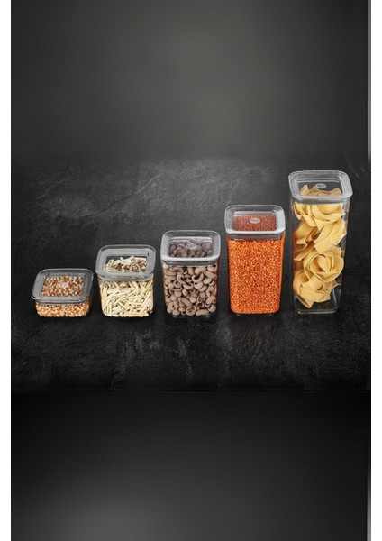 Sude Kare Saklama Kabı 5'li Set