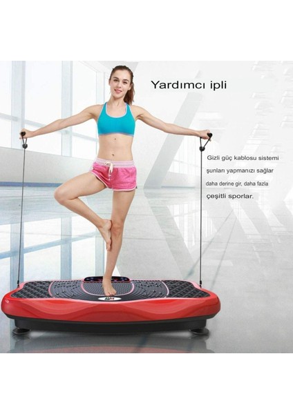 3D Titreşimli Müzikli Zayıflama Egzersiz Plaka Makinesi Fitness Için Tam Tüm Vücut Titreşimli Makine