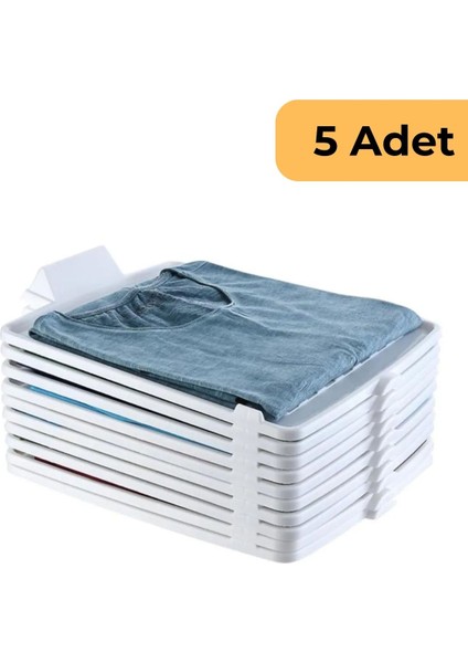 T-Shirt Düzenleyici 5'li Set, Beyaz