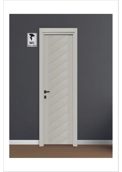 Wc Yönlendirme Yazısı Kadın Erkek Ikili Set 21X15 cm Dakota Levha fırsatları