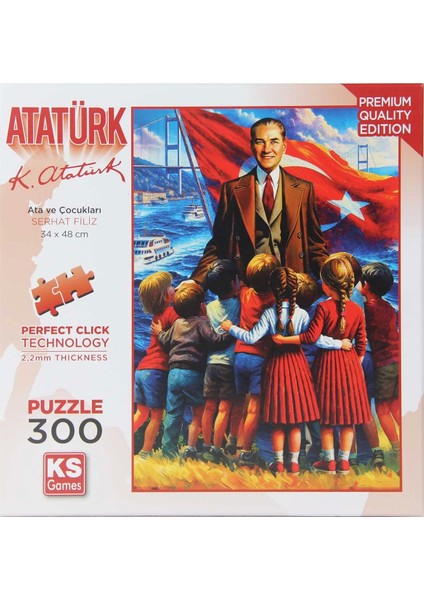 Ks Games Ata ve Çocukları Puzzle 300 Parça