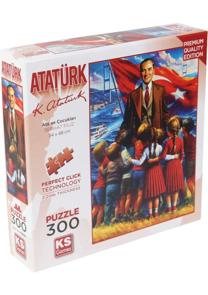 Ks Games Ata ve Çocukları Puzzle 300 Parça