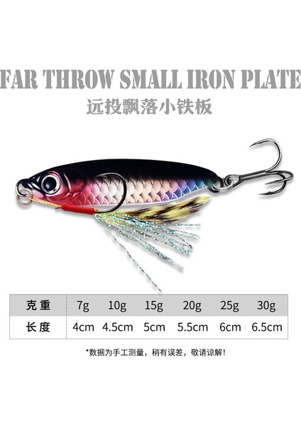 Balık Pulu Desen Yol Cazibesi Uzun Döküm Aşağı Yüzen Mavi Küçük Demir Plaka Payetler Cazibesi Deniz Balıkçılığı Sahte Yem Yol Cazibesi (Yurt Dışından)