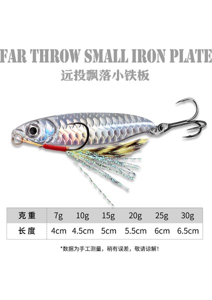 Balık Pulu Desen Yol Cazibesi Uzun Döküm Aşağı Yüzen Mavi Küçük Demir Plaka Payetler Cazibesi Deniz Balıkçılığı Sahte Yem Yol Cazibesi (Yurt Dışından)