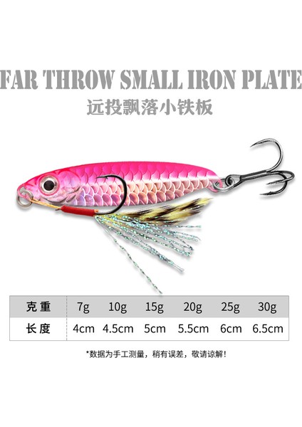 Balık Pulu Desen Yol Cazibesi Uzun Döküm Aşağı Yüzen Mavi Küçük Demir Plaka Payetler Cazibesi Deniz Balıkçılığı Sahte Yem Yol Cazibesi (Yurt Dışından)