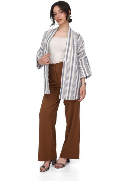 Çizgili Kimono Ceket %100 Pamuk fiyatları