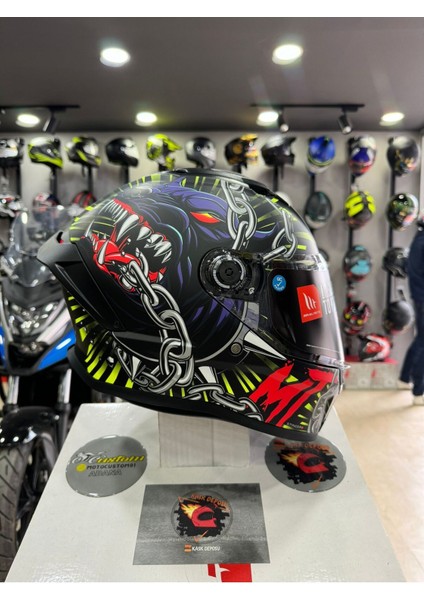 Helmets Stinger 2 Akın A3 Mat Kapalı Kask
