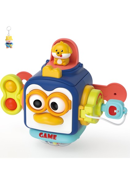 Erken Eğitim Penguen Meşgul Top Hareketli Müzik Bulmaca Duyusal El Kavrama Altıhedron Lalale Montessori Eğlenceli Oyuncak (Yurt Dışından)