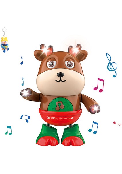 Noel Oyuncakları Hediyeler Işık Müzik Salıncak Noel Baba Noel Geyik Bebek (Yurt Dışından)