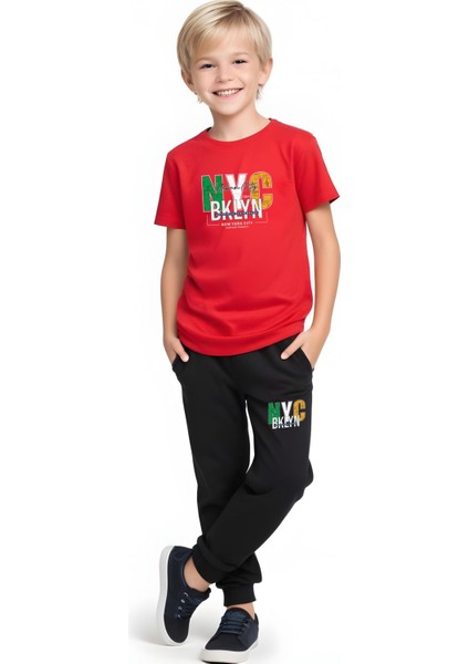 Erkek Çocuk 3'lü T-Shirt-Eşofman Takımları fiyatları