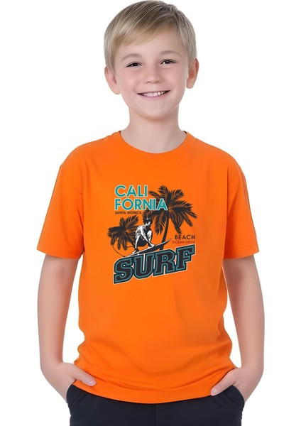 Erkek Çocuk Yazlık Surf Baskılı Alt-Üst Takım