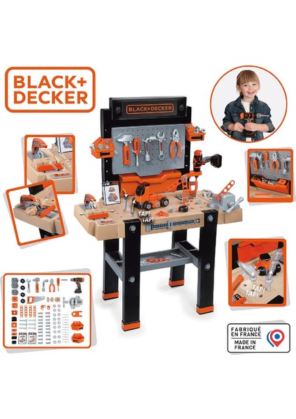 Ultimate Bricolo Black & Decker 95 Parça Tamir Bakım Oyun Tezgahı Seti fırsatları
