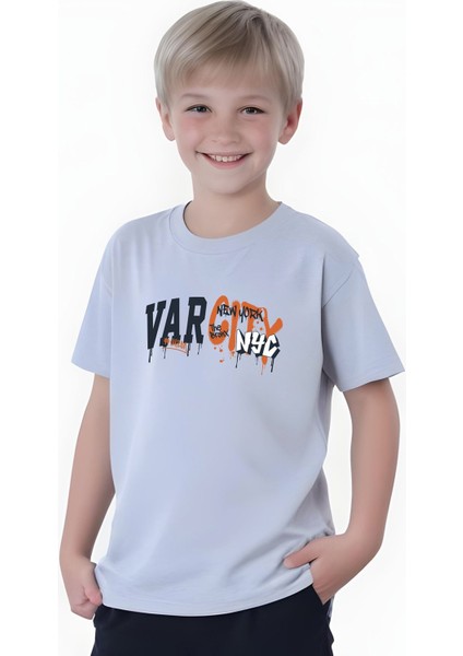 Erkek Çocuk Yazlık Varcity Baskılı Alt-Üst Takım modelleri
