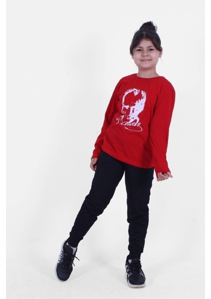 Atatürk Baskılı Imzalı Uzun Kollu Unisex Takım fiyatları